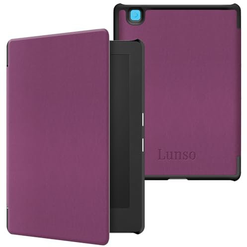 Lunso - Étui de protection avec fonction veille automatique - Pour Kobo Aura H20 Edition 2 (6,8) - Violet