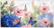 MuchoWow® Balkon Sichtschutz Sichtschutzmatte Balkonbanner Abdeckung für Terrasse Balkon Windschutz Blickdicht Wetterfest 200x90 cm Schmetterlinge - Blumen - Hortensien - Insekten