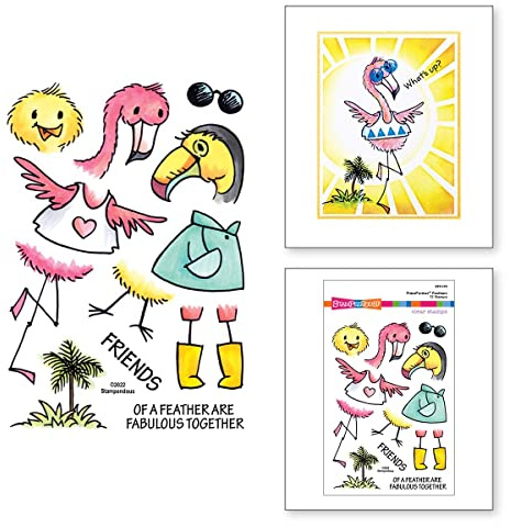 Spellbinders Stampendous FransFormer™ Feathers Clear Stamps