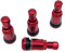 NAAA 4X Aluventile PKW Metallventil 11,3mm Leicht Felgenventile (Bordeaux)