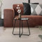 ML-Design Table d'Appoint Ronde, Noir, Ø 44,5 x H46 cm, en Acier Revêtu par Poudre, Petite, avec Pieds Solides, Capuchons des Pieds Inclus, Construction Robuste, Minimaliste, Intérieur/Extérieur