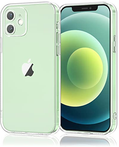 Wanme Transparente Hülle für iPhone 12, TPU Weiche Silikonhülle, Vollständige Schutzhülle für iPhone 12 (Transparent)