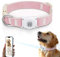 Airtag Hundehalsband, QR-Code – IP68 wasserdicht, integrierte Airtag-Hundehalsband-Halterung, ID-Tag – kostenloses Online-Profil für Haustiere – strapazierfähiger natürlicher Baumwollhanf – passend