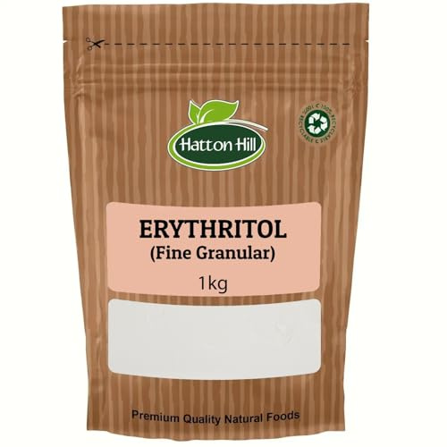 100% Erythritol 1kg Zero Calorie Plant-Based Sugar Alternative by Hatton Hill