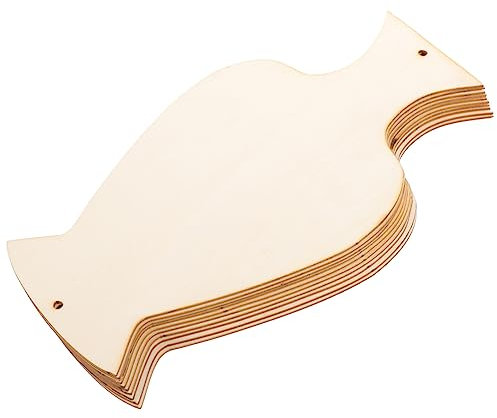 STOBOK 10St DIY-Werkzeuge aus Holz unvollendetes Holzhandwerk Vase Einmachgläser DIY Holz zum Basteln Glasausschnitte ultraleicht gefärbter Ton Holztisch Einmachglas Kind