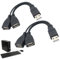 QQDBT 2-in-1 USB Splitter Y Cable, Dual Female USB Extension Lead 15cm, Multiport Data Charger Split Adapter for Macbook, Laptop, Car, Xbox One Series X/S, PS4 5