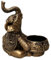 Cosmin A-Gold Elefanten-Skulptur, Teelicht-Kerzenhalter, Gutes Glücksgeschenk, Requisiten-Symbol