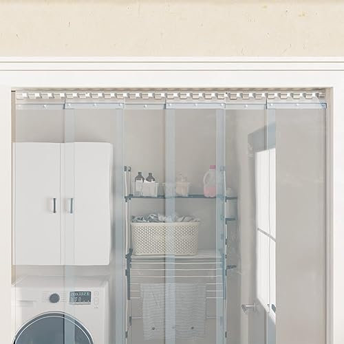 Sufrk Klemmleisten 6 STK. Silbern 20 cm Edelstahl Stallvorhang Pferd Lamellenvorhang Drehbare Lamellen