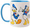 Widdop and Co. - Disney Donald Duck - Light Blue/White Glazed Stoneware Icons & Villains Drinking Cup - Officially Licensed Disney Merchendise (325ml / 11.4oz).