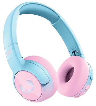 Fresh 'n Rebel Code Junior, Cuffie Bluetooth Senza Fili per Bambini, suono sicuro (<85dB), Adesivo inclusi, Collegare due cuffie, Effetti LED. 48 ore di riproduzione (Cool Candy)
