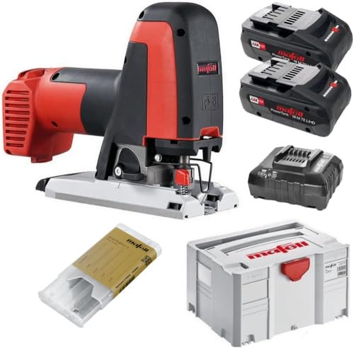 Mafell Akku Performance Stichsäge PS 2-18 im MAX3 (CAS Kompatibel, 18 Volt, inkl Akku, Ladegerät und Stichsägeblattsortiment)