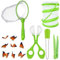 Kit de 5 pièces, kit attrape-insectes, avec filet papillon et outils de capture d'insectes, parfait pour les aventures en plein air et l'exploration de la nature