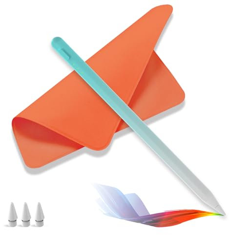 Stylus Pen for iPad,14Mins Fast Charge for Stylus Pencil,Palm Rejection,Tilt Sensitivity,Pen for iPad11/10/9/8/7/6,Pro 12.9/11/13 M4,Mini 6/5, Air 5/4/3/11-13 M2/M3 with Polishing Cloth (Blue)