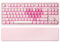 YUNZII B87 Clavier Mécanique sans Fil, QMK/Via Custom Clavier De Jeu TKL Disposition 87 Touches, BT/2.4G/USB-C Hot Swappable Clavier, Clavier RGB avec Wrist Rest pour Win/Mac (Pink, Cocoa Cream v2)