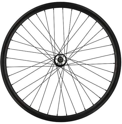 cyclingcolors 1x Fahrrad Vorderrad Felge Komplette Rand Radius Nabe für Elektrofahrrad VAE Größe 28 kompatibel mit WHEELYOO 622 Schwarz