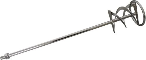 Wendelrührer Rührer Mörtelrührquirl Rührquirl Quirl 100 x 600 mm mit Gewinde M14 für Fertigputz, Fertigmörtel, Estrich usw.