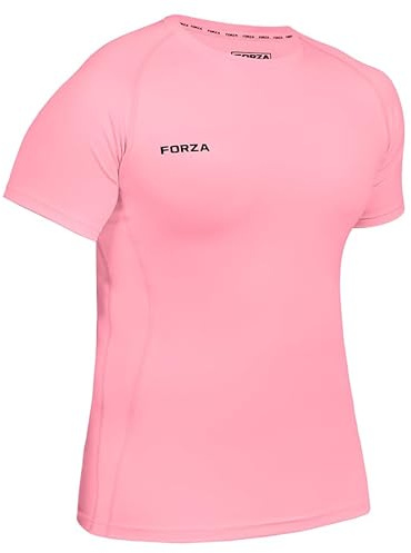 FORZA Men's Base Layer Short Sleeve Tops | Sweat-Wicking, Quick-Dry, Second Skin Fit [XS-XXL]