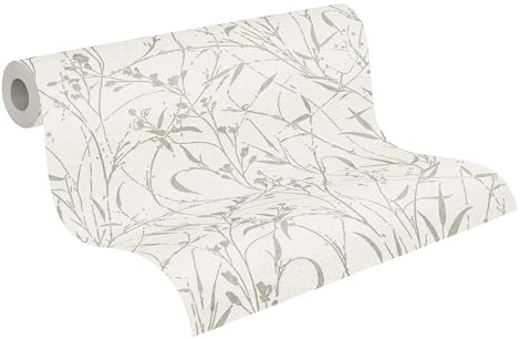 A.S. Création Uni-Vliestapete mit Struktur – Beige, Creme – 10,05 x 0,53 m | Einfarbig & vielseitig kombinierbar – schimmernde Wandtapete im Metallic-Look, ansatzfrei & spurlos abziehbar
