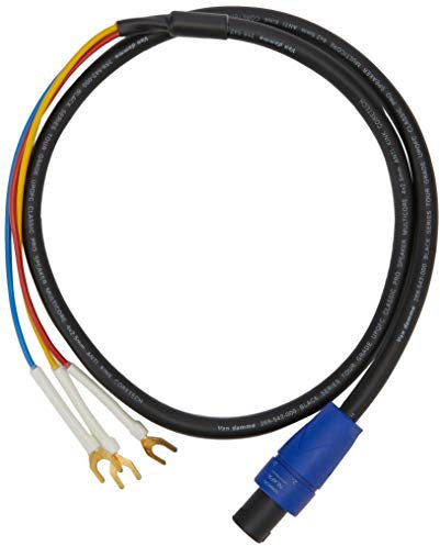 REL/MJ Acoustics 3 Wire Sub Speaker Cable Neutrik Speakon to Spade end Subwoofer (1 m)