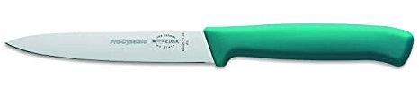 F. DICK ProDynamic Küchenmesser (Klingenlänge 11 cm, türkis, Kochmesser für kleine Schneidaufgaben, Klinge X55CrMo14 Stahl, Härte 56° HRC) 82620112-24