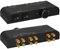 XtremPro 2 Way Speaker Switch, 1 In 2 Out Way Pair Stereo Speaker Selector W/Volume Control Metal Non-Slip Box - Black (61052), 9.0 x 3.25 x 1.5