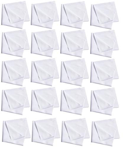 argus 20, 50 oder 100 Stück hochwertiges Mikrofasertuch Handyreinigungstuch, Bildschirmreiniger, Brillenputztuch (20 Stück)