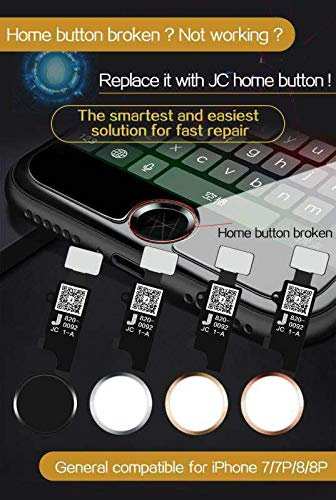 HLZDH JC Home Return Button Replace Universal Phone Home Button Repair Flex Cable JC Fingerprint Flex Cable for iPhone 7 7P 8 8P (for iphone 7/7p 8/8p, Gold)