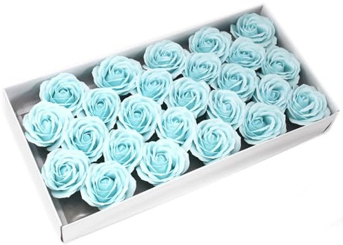 Ancient Wisdom Craft Soap Flowers - Lrg Rose - Baby Blue
