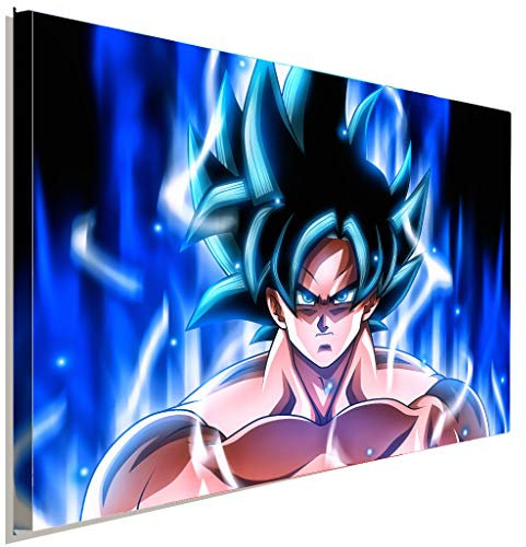 AK ART Son Goku Untra Instinkt Dragon Ball Leinwandbild Kunstdruck Wandbild XXL (75 x 50 cm)