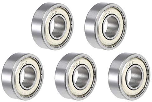 sourcing map 5 Stk Kugellager Doppelt geschirmte ABEC-5 Lager R6ZZ 3/8 x 7/8 x 9/32