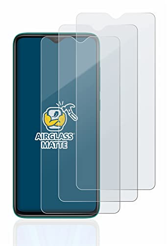 BROTECT Protector Pantalla Mate Cristal para Xiaomi Redmi Note 8 Pro (3 Unidades) Protección Anti-Reflejos