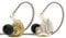 Linsoul KZ ZS10 Pro, 4BA+1DD 5 Driver in Ear Monitor, HiFi Wired Earbuds, Gaming Earbuds, Hybrid IEM Earphones with Stainless Steel Faceplate, Recessed 2 Pin Detachable Cable(Without Mic, Yellow)