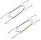 MroMax 2Pc Plate Hangers12 Inch Brass Plate Wire