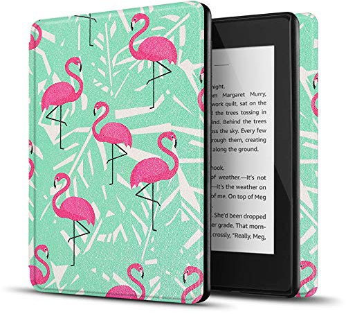TNP - Custodia sottile per Kindle Paperwhite 10a generazione/10 generazione 2018, con funzione di spegnimento automatico, compatibile con Amazon Kindle Paperwhite versione 2019 2020 (fenicottero)