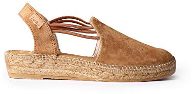 Toni Pons NURIA Ladies Suede Espadrille Sandals Tan UK 7