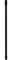 AURLANE Barre de Fixation Plafond pour Douche a l'italienne Laque Noir Mat - 60cm RECOUPABLE