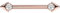 PIERCINGLINE Titan Barbell Nippelpiercing mit Gewinde PFEIL SPITZE + KRISTALL Roségoldfarben Piercing Stab Nippel Brust Intim Roségoldfarben