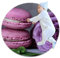 VBFOFBV Runder weicher Teppich für Kinder Baby Mädchen Teenager Zimmer Kreis Kinderzimmer Teppich für Schlafzimmer Wohnzimmer Wohnkultur,Lila Rosen Blumen Macaron Muster