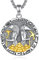 EUDORA Harmony Ball Sterling Silber 925 Anubis Horus Kette für Damen Herren, Antikes Ägypten Anubis Amulett Energie Pyramide Anhänger, Vintage Ägypte Runen Auge des Horus Schmuck Geschenk für Herren