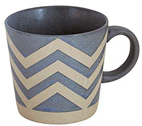 Kaffee Becher Nordic Retro Groben Porzellan Becher Muster Tee Tasse Home Office Trinken Tasse Beste Geschenk Für Freunde Und Familie /350Ml Für Kaffee, Milch Keramik Tasse (Farbe : Blau)