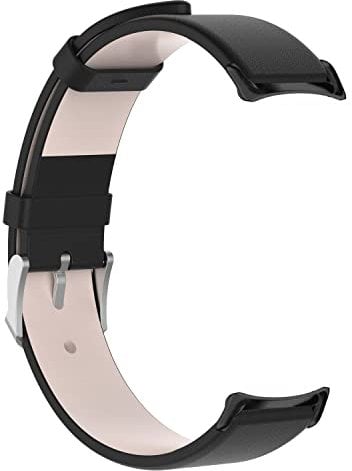 INF Bracelet compatible with Xiaomi Mi Band 8, watch strap made of genuine leather, durable and comfortable, replacement strap for women and men, watch straps black