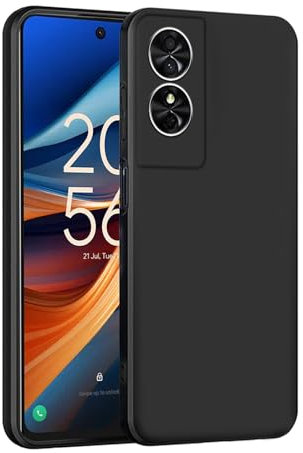 MEMELOKA Cover per TCL 50 SE/TCL 50SE, Morbido Silicone [Antiurto] Custodia Leggero [Anti-Graffio] Bumper Case TPU Protettiva Custodia per TCL 50SE, Nero