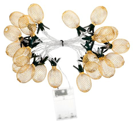 Angoily 2 Saiten Ananas-lichterketten Ananas Leuchtet Wohnkultur Festival Elements Lichtanhänger Für Zu Hause Tropische Partydekorationen Eisen Farbige Lichter Weihnachten