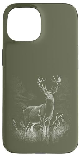 Hülle für iPhone 15 Hirsch im Wald Natur Tiere Hirschliebhaber