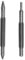 Pack of 2 Hammerless Spring Door Hinge Pin Removal Tool Double Head Setter Set Center Hole
