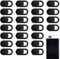 25 Pcs Webcam Cover Slider for Privacy, Camera Cover, Phone Camera Cover, 0.027in Thin Design Web Camera Cover Slide for Laptop, Desktop, Pc, Tablet, Smartphone and More(Black)