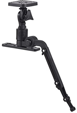 Kajak-Fischfinder-Montageplatte, Nylon-Boot-Geberarm, Edelstahlschrauben, 360-Grad-Drehgelenk, Geeignet für die Meisten Fischfinder mit Schnellverschluss, für Kajak und Boot