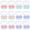 12 Pack Contact Lens Cases, Portable Contact Lens Case with 6 Colors, Mini Eyes Contact Lens Container,Left/Right Eyes Contact Lens Box with Tweezers Wearing Stick for Contact Lens Removal Store