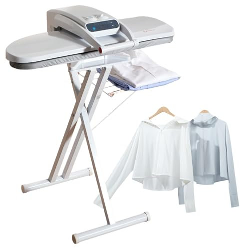 Large Steam Iron Press with Stand, 1800W Table Steam Press 800 * 310mm Area 50Kg Pressure, Intelligent Temperature Control for Different Fabrics, Automatic Power Off Iron Press for Home Business