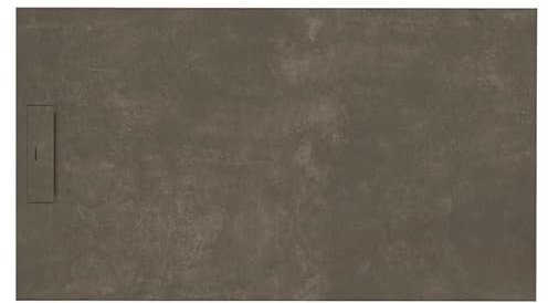 Siena Duschwanne, 100 x 80 cm, Zement dunkel, rutschfest, robust & Design, in verschiedenen Größen und Farben erhältlich